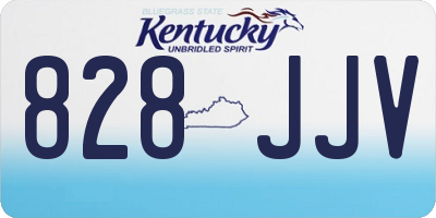 KY license plate 828JJV