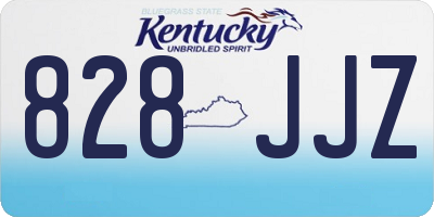 KY license plate 828JJZ