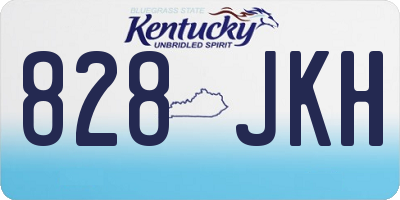 KY license plate 828JKH