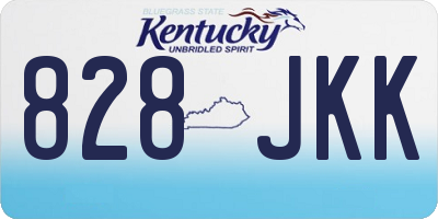 KY license plate 828JKK