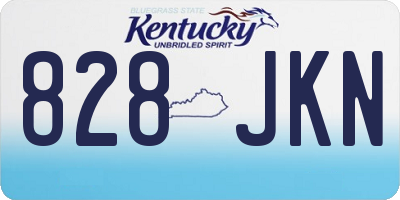 KY license plate 828JKN
