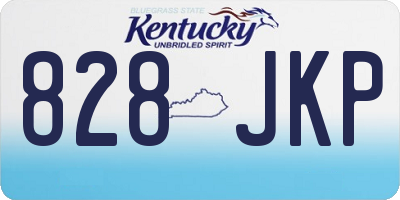 KY license plate 828JKP