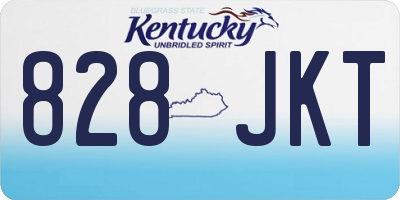 KY license plate 828JKT