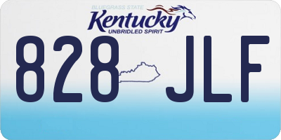 KY license plate 828JLF