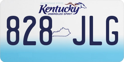 KY license plate 828JLG