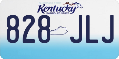 KY license plate 828JLJ