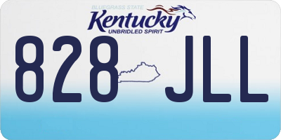 KY license plate 828JLL