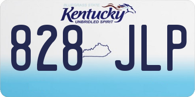 KY license plate 828JLP