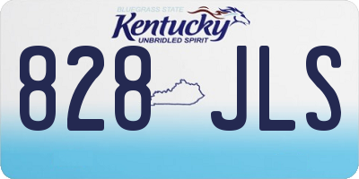 KY license plate 828JLS