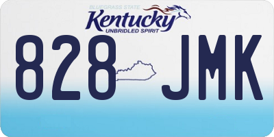 KY license plate 828JMK