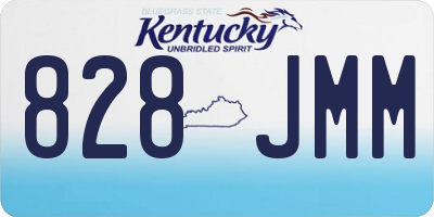 KY license plate 828JMM