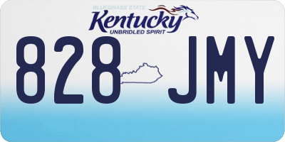 KY license plate 828JMY