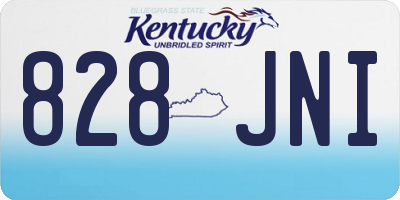 KY license plate 828JNI