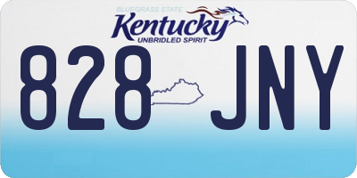 KY license plate 828JNY