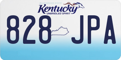 KY license plate 828JPA