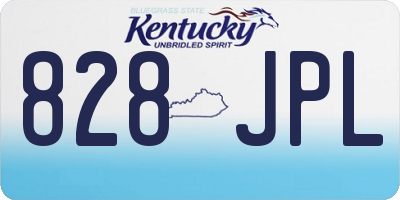 KY license plate 828JPL