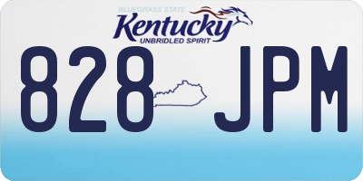 KY license plate 828JPM