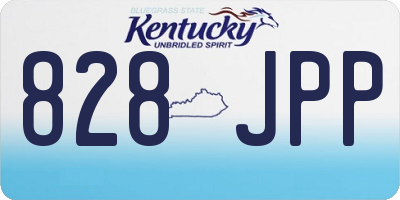 KY license plate 828JPP