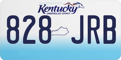 KY license plate 828JRB