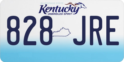 KY license plate 828JRE