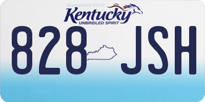 KY license plate 828JSH