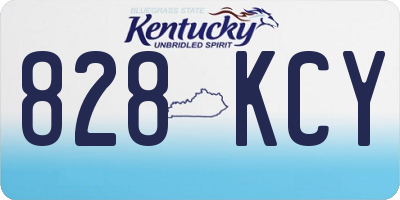 KY license plate 828KCY