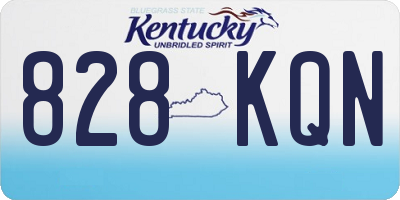 KY license plate 828KQN