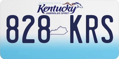 KY license plate 828KRS