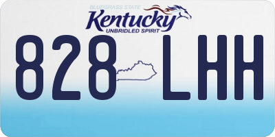 KY license plate 828LHH