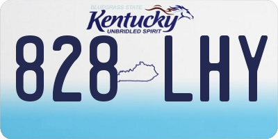 KY license plate 828LHY