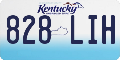 KY license plate 828LIH