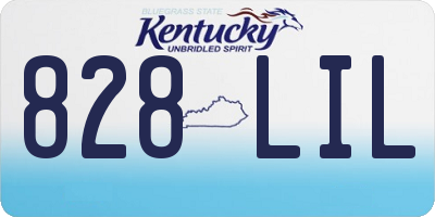 KY license plate 828LIL