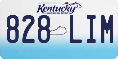 KY license plate 828LIM