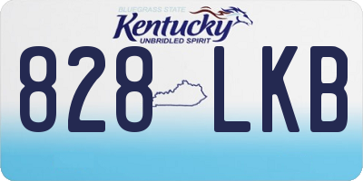 KY license plate 828LKB