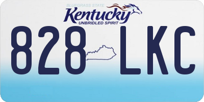 KY license plate 828LKC
