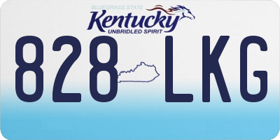 KY license plate 828LKG