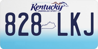 KY license plate 828LKJ