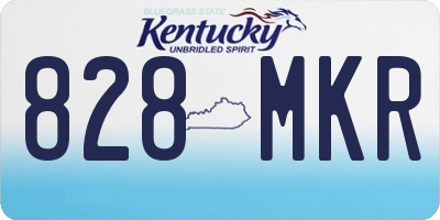 KY license plate 828MKR