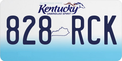KY license plate 828RCK