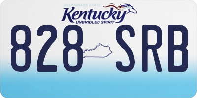 KY license plate 828SRB
