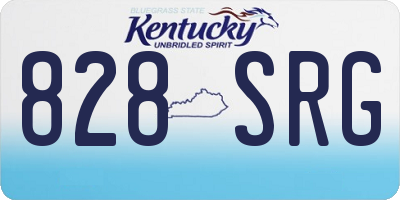 KY license plate 828SRG