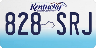 KY license plate 828SRJ