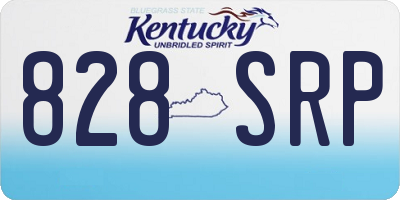 KY license plate 828SRP