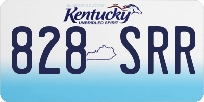 KY license plate 828SRR