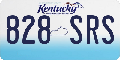 KY license plate 828SRS