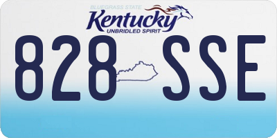 KY license plate 828SSE
