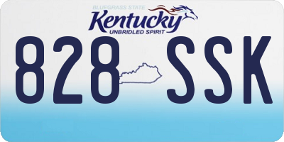 KY license plate 828SSK