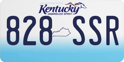 KY license plate 828SSR
