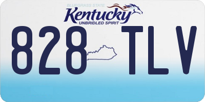 KY license plate 828TLV