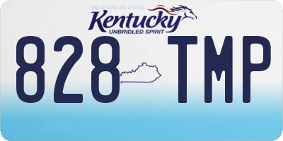 KY license plate 828TMP